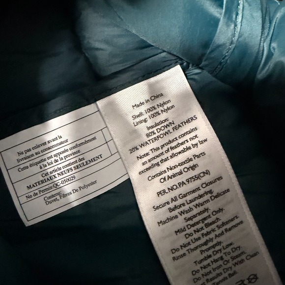 Eddie Bauer Vest Womens Medium Green Full Zip Down Puffer 650 Outdoor Winter - Picture 6 of 9